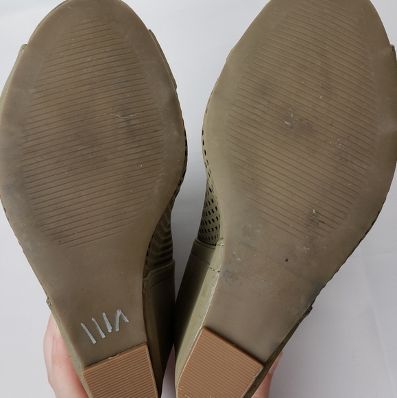 Juicy Couture Peep Toe Wedge Ankle Boots 6 - Picture 4 of 8